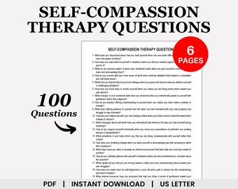 Self Compassion Therapy Questions, Compassion Focused Therapy, Self Kindness, Mindfulness, Humanity, Self Worth, Perfectionism, Inner Critic
