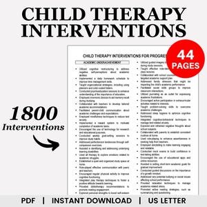 Intervenciones terapéuticas para niños: notas de progreso, intervenciones terapéuticas, asesoramiento infantil, terapia infantil, notas de progreso, intervención temprana