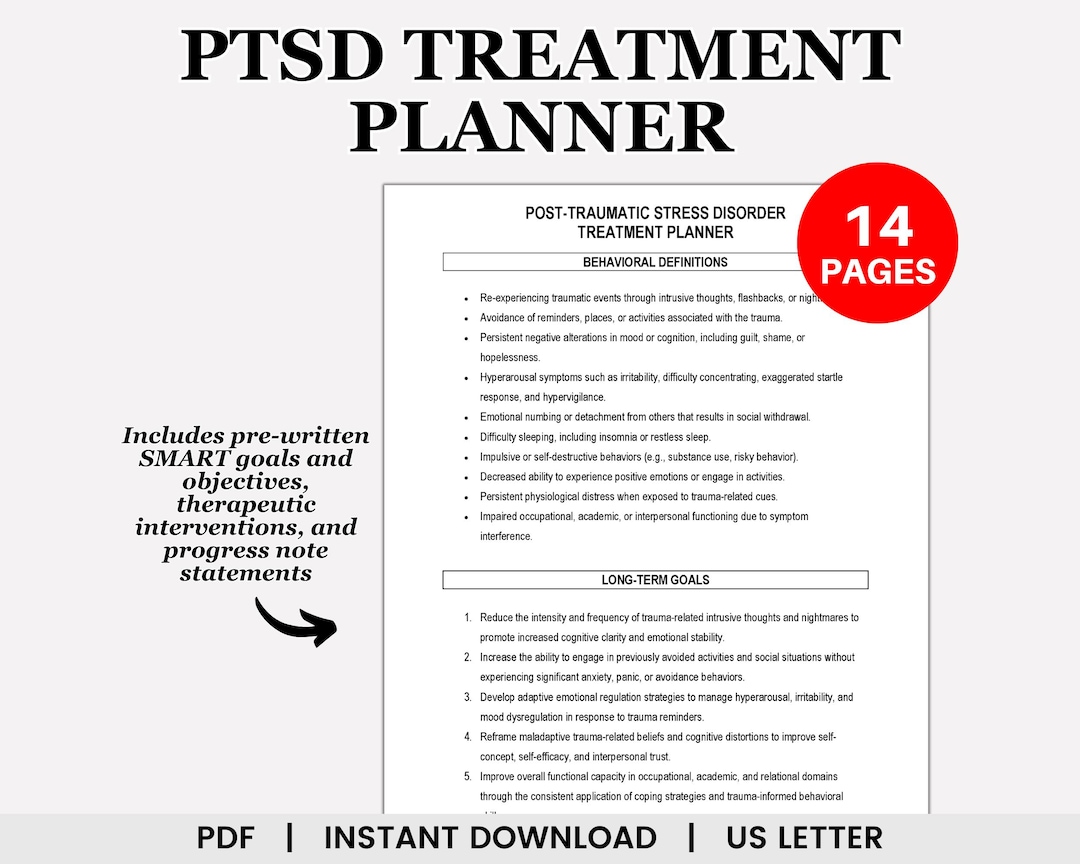 PTSD Treatment Planner, Post Traumatic Stress Disorder, Goals and ...