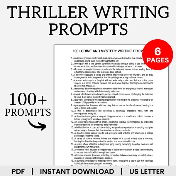 Thriller Writing Prompts, Writing Prompts for Thriller, Psychological Thriller, Thriller Story Ideas, Romantic Thriller, Thriller Prompts