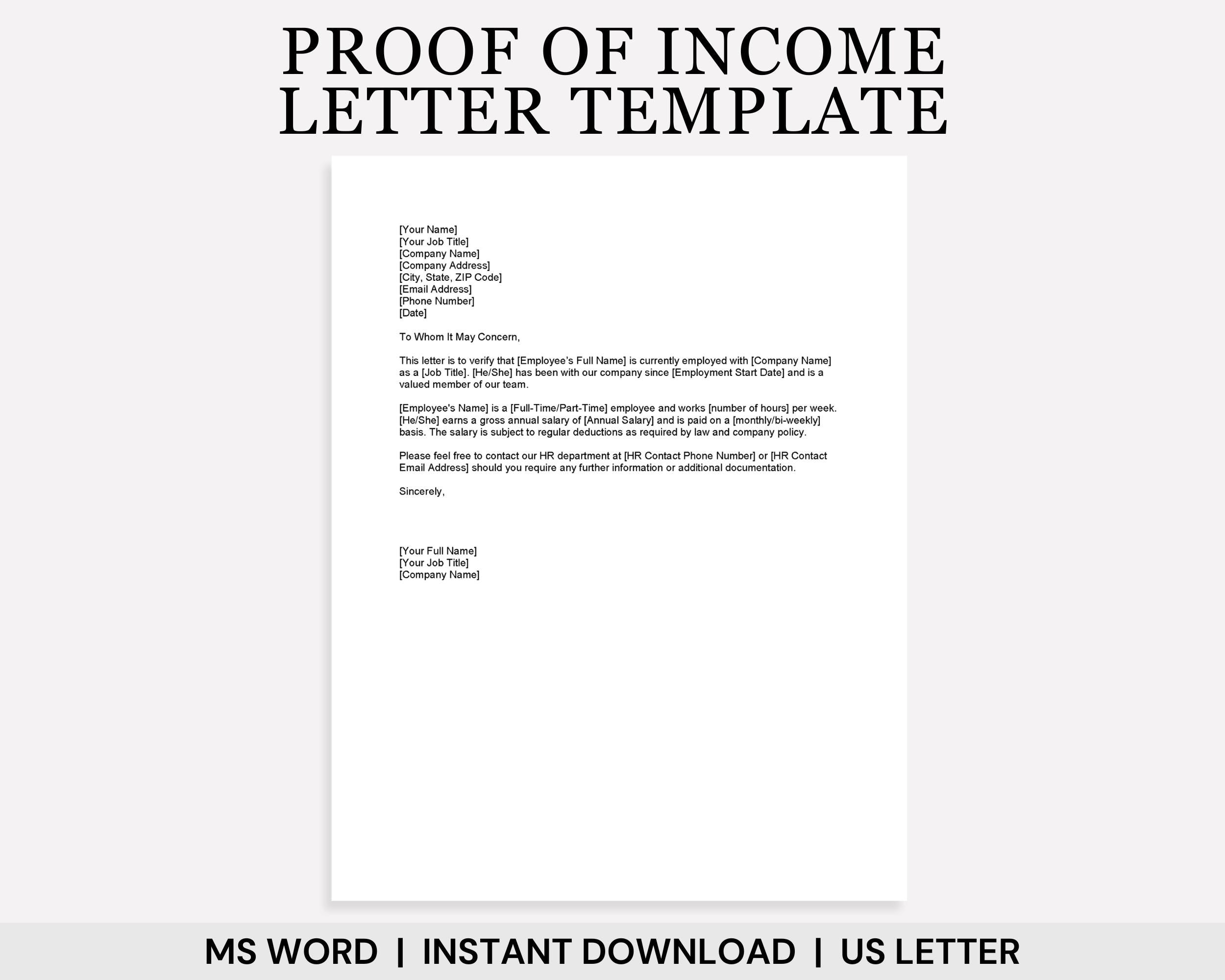Proof of Letter Template, Verification Letter, Proof of Letter Template, Verification Letter,