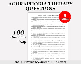 Agoraphobia Therapy Questions, Exposure Therapy, Panic Attack, Panic Disorder, Exposure and Response Prevention, Safety Plan, Coping Skills