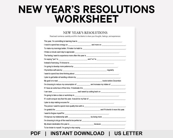 New Years Resolutions Worksheet, End of Year Reflections, New Years Goals, New Years Games, Goal Setting, Personal Growth, Self Improvement