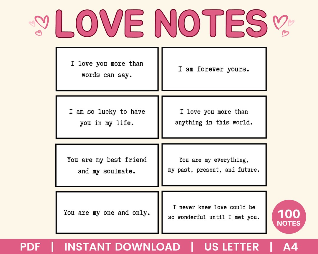 Love Notes For Him Mini Love Messages Love Notes For Her Love Notes Love Notes For Him Mini Love Messages Love Notes For Her Love Notes