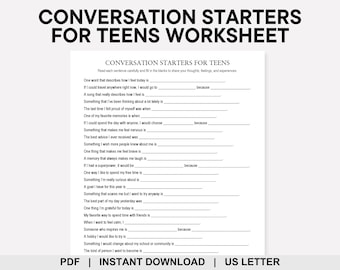 Conversation Starters for Teens, Teen Mental Health, Icebreaker Games, Therapy Games, Printable Games, Teen Therapy, Family Therapy