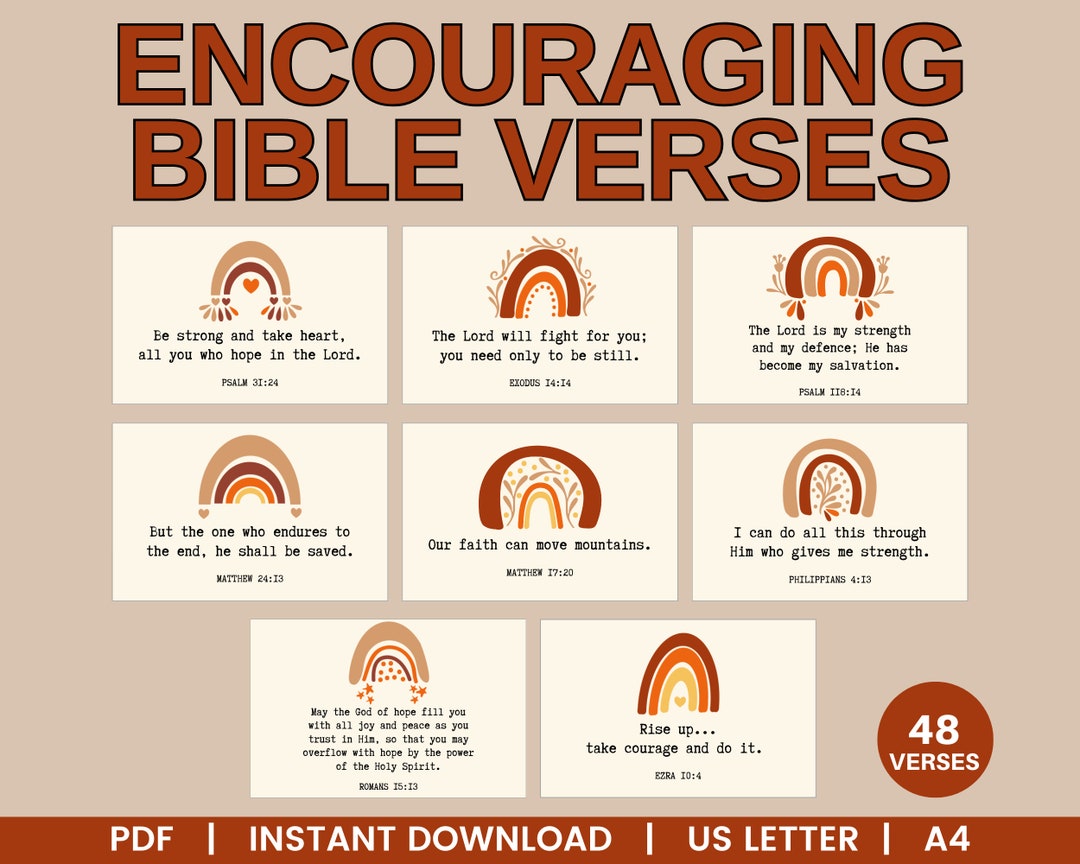 Encouraging Bible Verses, Printable Bible Verses, Scripture Quotes