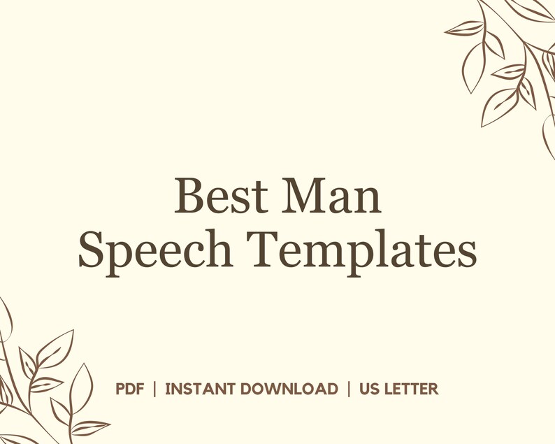 Best Man Speech Templates, Best Man Speech, Best Man Speech Template ...