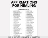 Affirmations for Healing, Healing Affirmations, Positive Affirmations, I Am Affirmations, Anxiety Relief, Trauma Recovery, Self Love