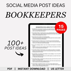 Bookkeeping Social Media Post Ideas, Bookkeeping Social Media Templates, Bookkeeping Templates, Bookkeeping Services, Bookkeeping Business