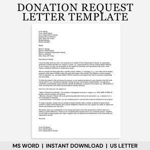 Plantilla de carta de solicitud de donación, plantilla de carta de donación, carta de donación, plantilla de donación, carta de patrocinio, carta de recaudación de fondos