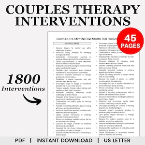 Couples Therapy Interventions, Therapeutic Interventions, Progress Notes, Marriage Counseling, Premarital Counseling, Relationship Therapy