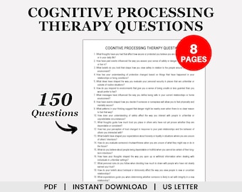 Cognitive Processing Therapy Questions, CPT Therapy, Cognitive Restructuring, Executive Functioning, Trauma Recovery, PTSD, Self Blame