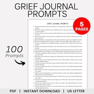 Grief Journal Prompts, Bereavement Journal, Healing Journal, Grief and Loss, Journal Prompts, Journaling Prompts, Therapy Questions