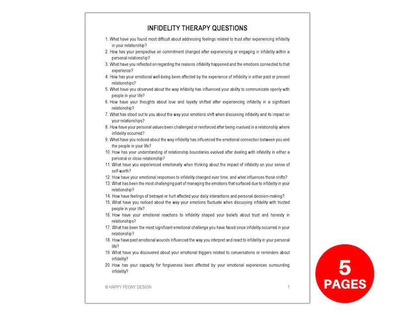Infidelity Therapy Questions, Couples Therapy, Couples Counseling, Marriage Counseling, Relationship Therapy, Anxiety, PTSD, Self Esteem image 2
