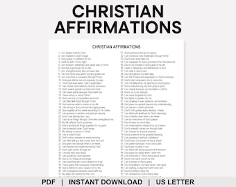 Affermazioni cristiane, affermazioni bibliche, affermazioni basate sulle Scritture, affermazioni "Io sono", versetti biblici, identità in Cristo, crescita spirituale
