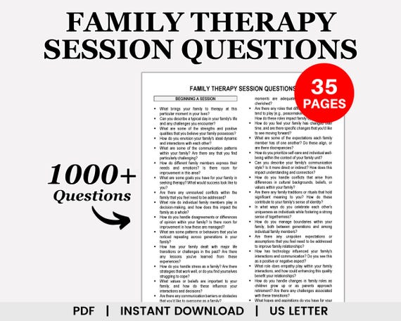 Family Therapy Session Questions, Family Questions, Parenting Therapy, Couples Counseling, Therapy Questions, Counseling Questions
