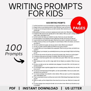 Kids Writing Prompts, Writing Prompts for Kids, Creative Writing Prompts, Writing Prompts for Students, Journal Prompts, Writing Practice