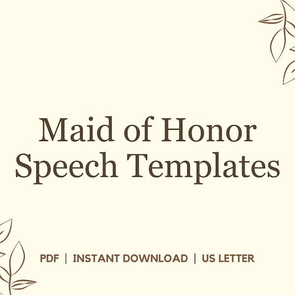 Maid of Honor Speech Templates, Maid of Honor Speech, Maid of Honour Speech, Wedding Speech Template, Wedding Speech for Bride and Groom