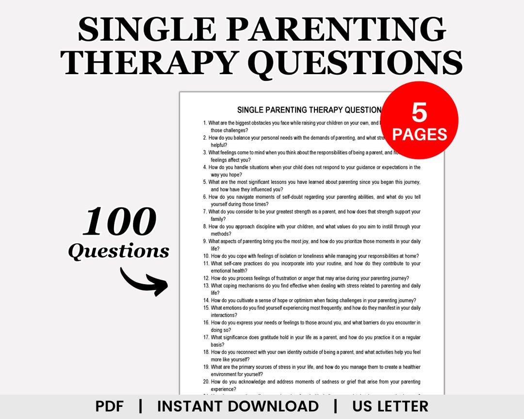 Single Questions Single Parenting Therapy Questions, Solo Parent, Single Mom, Single Dad ...