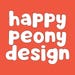 Happy Peony Design