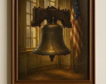 Liberty Bell Painting Print | American History Wall Art (Digital Download)