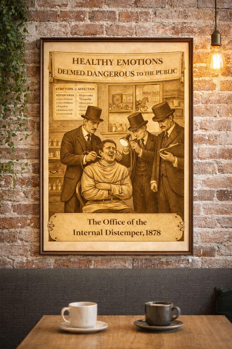Victorian Absurdities Print | the Office of the Internal Distemper 1878 ...