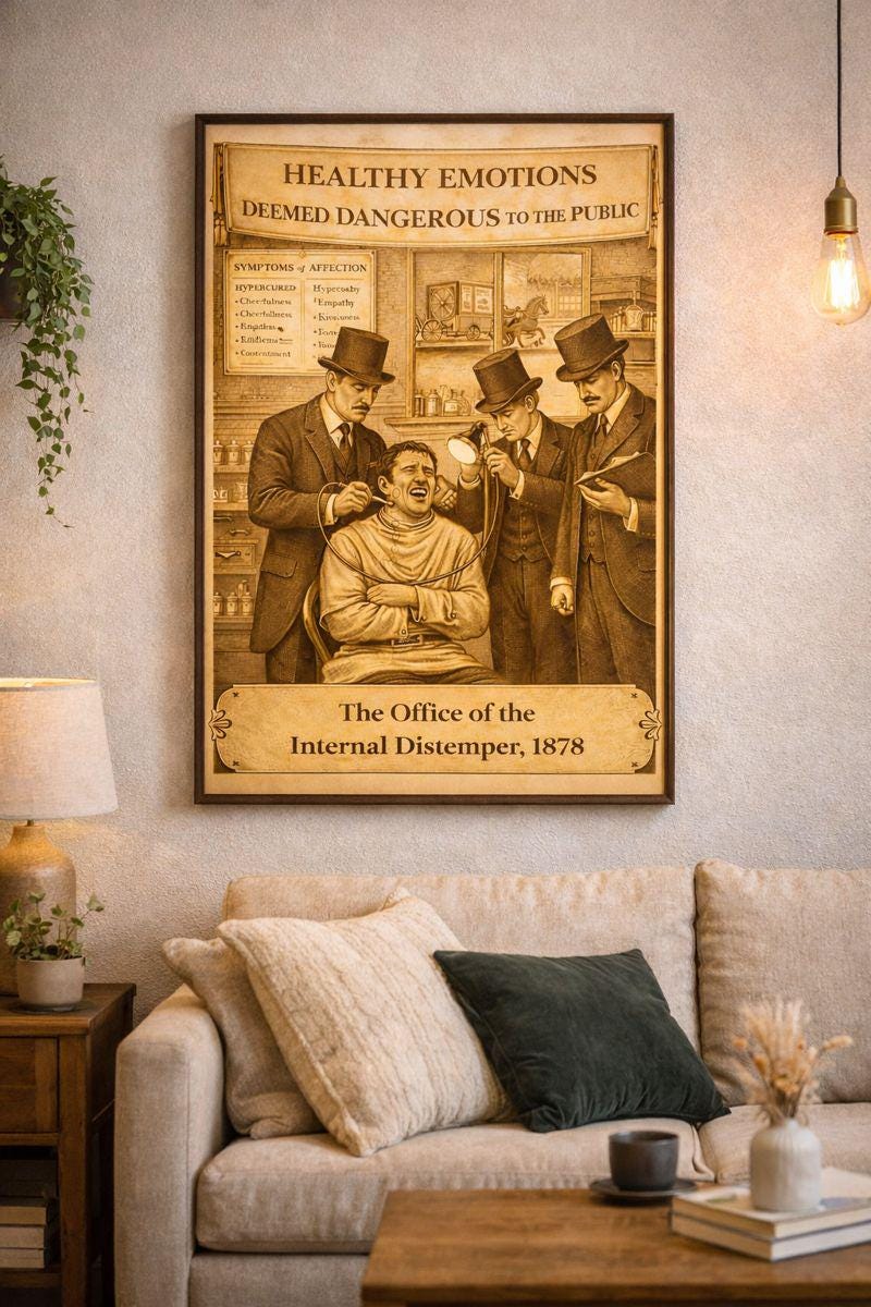 Victorian Absurdities Print | the Office of the Internal Distemper 1878 ...
