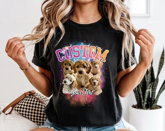 Custom Pet Shirt, Pet Bootleg Shirt, Custom Bootleg Tee Custom 90s Bootleg Shirt, Personalize Bootleg T, Custom Pet, Retro Graphic 90s Shirt