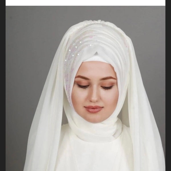 bridal turban hijab