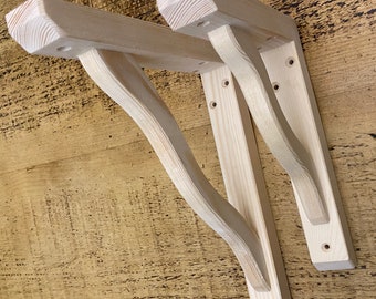 Cottage style shelf brackets (pair)