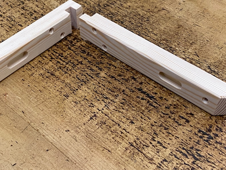 Cottage Style Oak Shelf Brackets pair Etsy