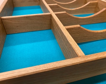 Wooden Cutlery Tray in Oak