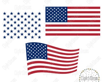 American Flag SVG, USA svg, America Patriotic cutting file United States cut files for Cricut Silhouette dxf Png PDF