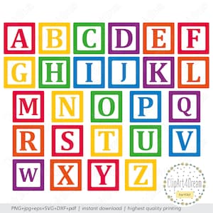 Alphabet Blocks Svg, Numbers Blocks Svg, Building Blocks, Baby Blocks, Letter  Blocks. Vector Cut File Cricut, Silhouette, Pdf Png Eps Dxf. (Instant  Download) - …