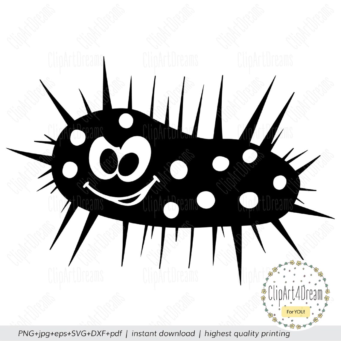 Germs SVG, Virus SVG, Awareness Germ Bacteria Medical Virus Svg Cut ...