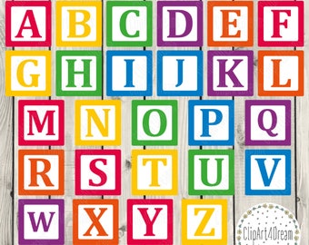 simple ABC Blocks Wooden alphabet cubes Letters Educational Toy Spell Play  Learning * Cut ClipArt digital download eps dxf png jpeg SVG