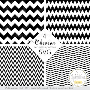 Chevron Pattern SVG, Seamless Chevron Pattern svg Vector Zig Zag geometric patterns dxf PNG svg cut files for Cricut Silhouette cutting file