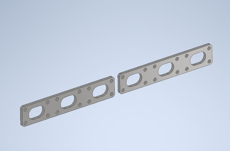 BMW M50 Exhaust Manifold Flange DXF File Etsy