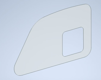 GAZ 51 side window DXF file