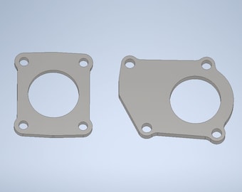 Toyota Supra CT26 Turbo flanges DXF files