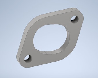 BMW E60 M5 V10 S85B50 Exhaust manifold flange DXF file