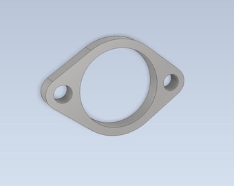 BMW M50 M52 M54 Exhaust Connection Flange DXF file