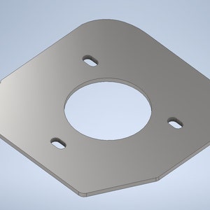 E90/E91/E92 strut tower reinforcement plate DXF file