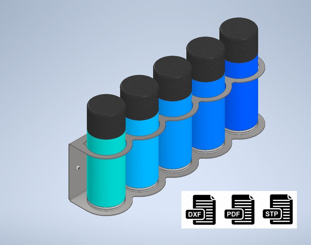 Aerosol Spray Can Holder DXF, PDF, STP Production Files Etsy