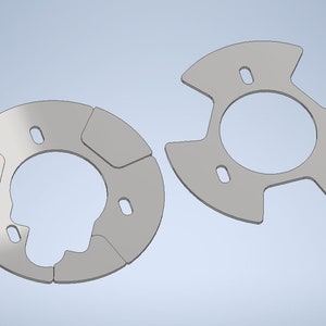 E46 strut tower reinforcement plates DXF files