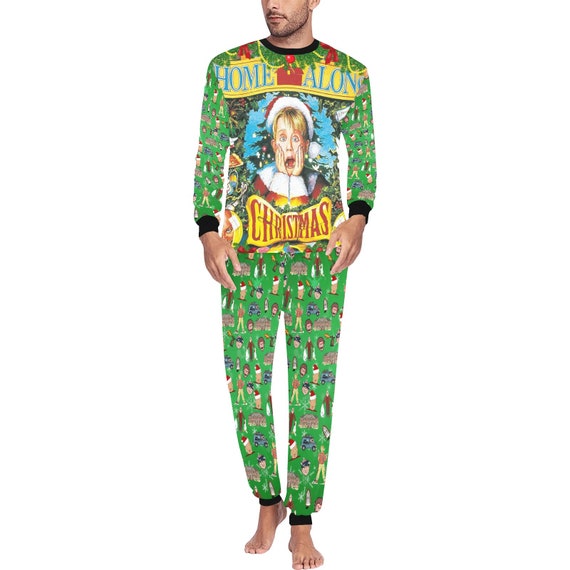 Home Alone Men s Print on Demand Pajama Set Etsy