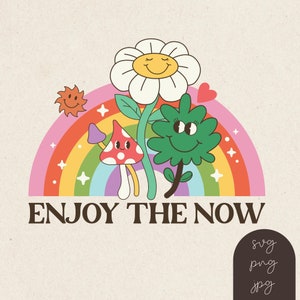 Daisy SVG PNG JPG, Retro Trending Vintage T-shirt Design, Sublimation Design, Digital Cut Files For Cricut & Silhouette, Downloads, smiley