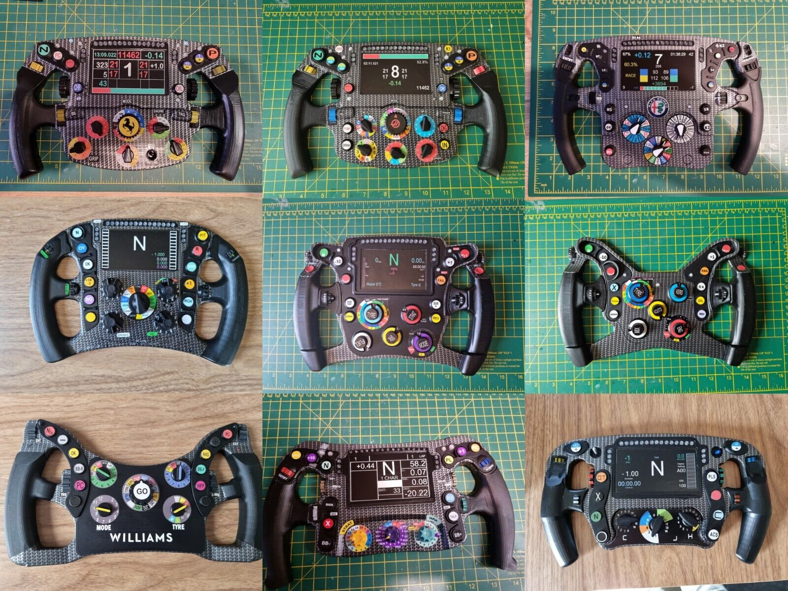 3D Printed F1 Steering Wheel Front Wall Art. Etsy