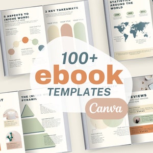 Modèles d'ebooks aux couleurs douces | Cahier d'exercices en toile coloré | Ebook de créateur de cours naturel image 1