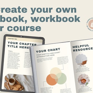 Modèles d'ebooks aux couleurs douces | Cahier d'exercices en toile coloré | Ebook de créateur de cours naturel image 10